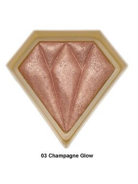 Italia Deluxe #3 Champagne Diamond Golden Glow Highlighter Illuminator Powder